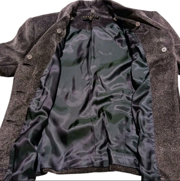 VTG Cadence Faux Fur Convertible Collar Blazer Jacket - Picture 8 of 11